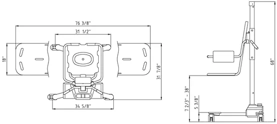 TR 9650 inches